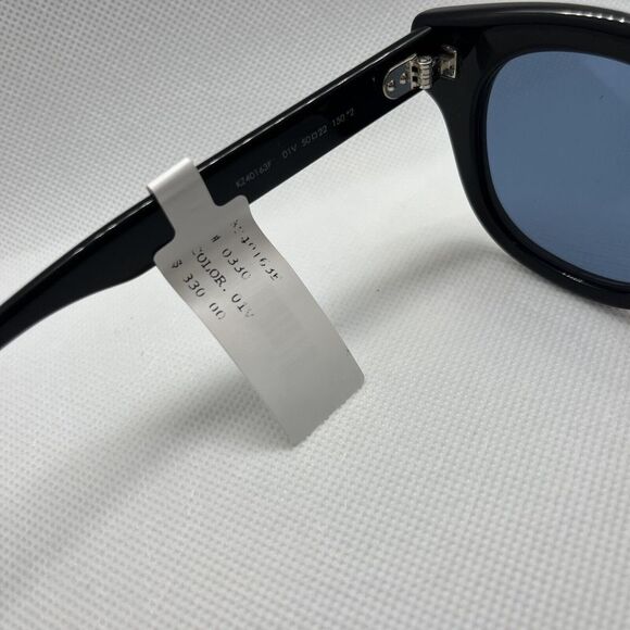 KENZO Paris Boke Flower Round Sunglasses 50 - 22 - 150 Black Blue MSRP $330 main image 6